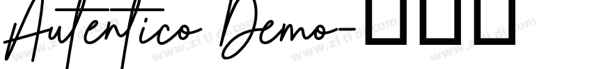 Autentico Demo字体转换
